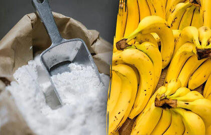Banano žievelė ir soda