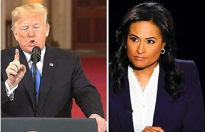 D. Trumpas užsipuolė NBC žurnalistę K. Welker