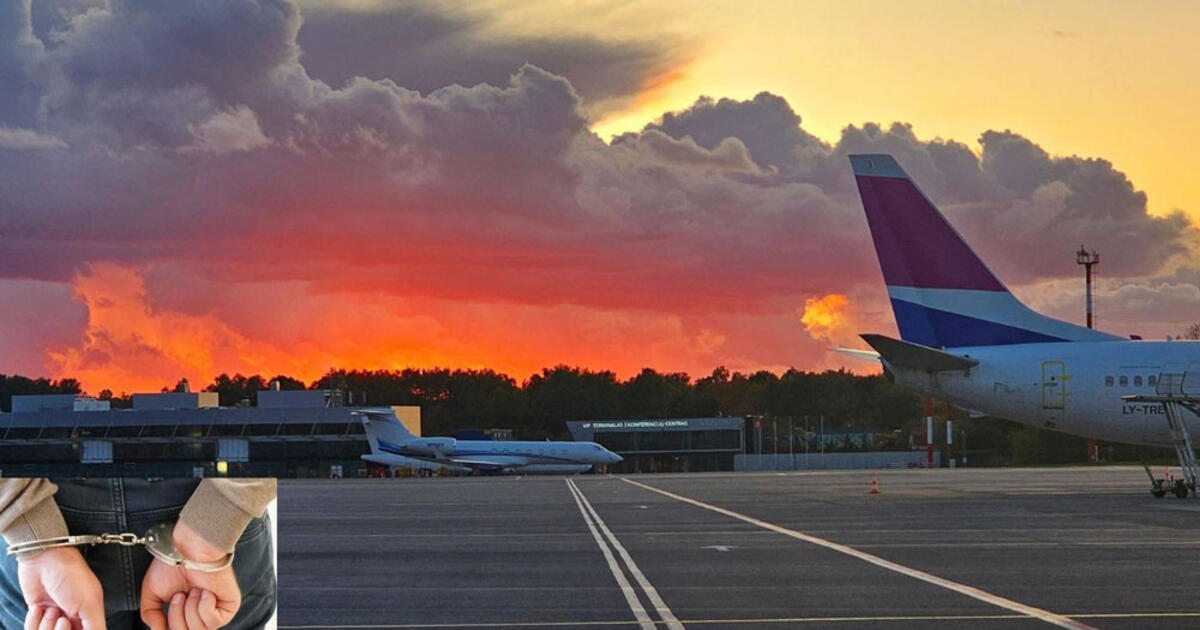 Iš Norvegijos parskridusį girtą vilnietį VSAT pareigūnai iš lėktuvo išlaipino jėga