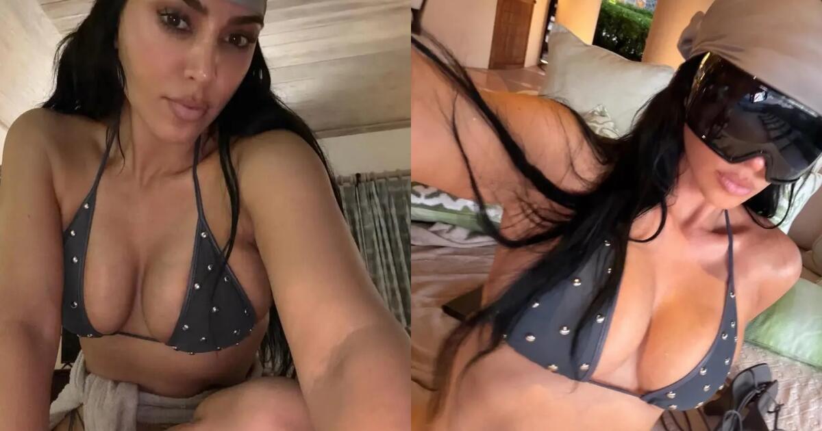Kim Kardashian užkaitino internautų kraują: pasirodė su vos kūną dengiančiu bikiniu