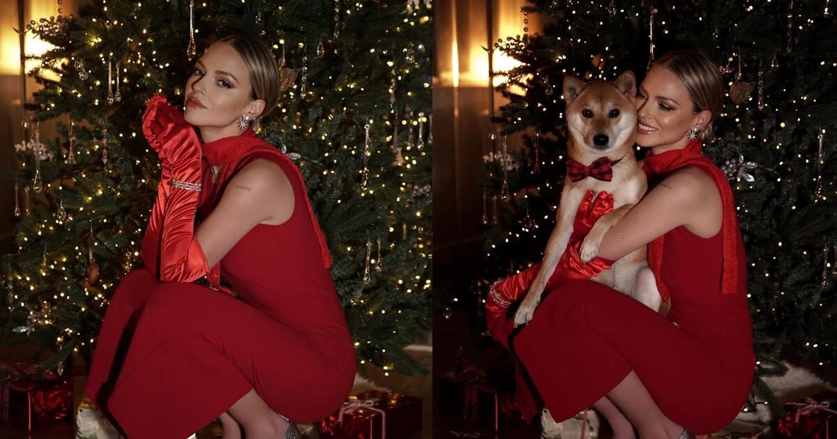 Kalėdinėse nuotraukose – elegancija spindinti Evelina Anusauskaitė-Young: internautai liko be žado