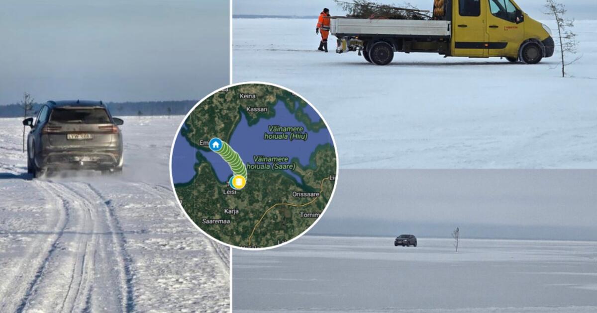 Baltijos jūroje atidarytas tikras ledo kelias: vairuotojams – daugybė neįprastų taisyklių