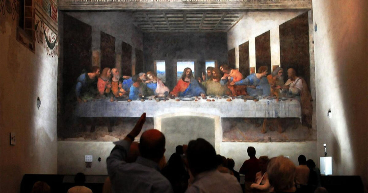 Milane apribotas priėjimas prie Leonardo Da Vinči  freskos „Paskutinė vakarienė“, bet ne visiems
