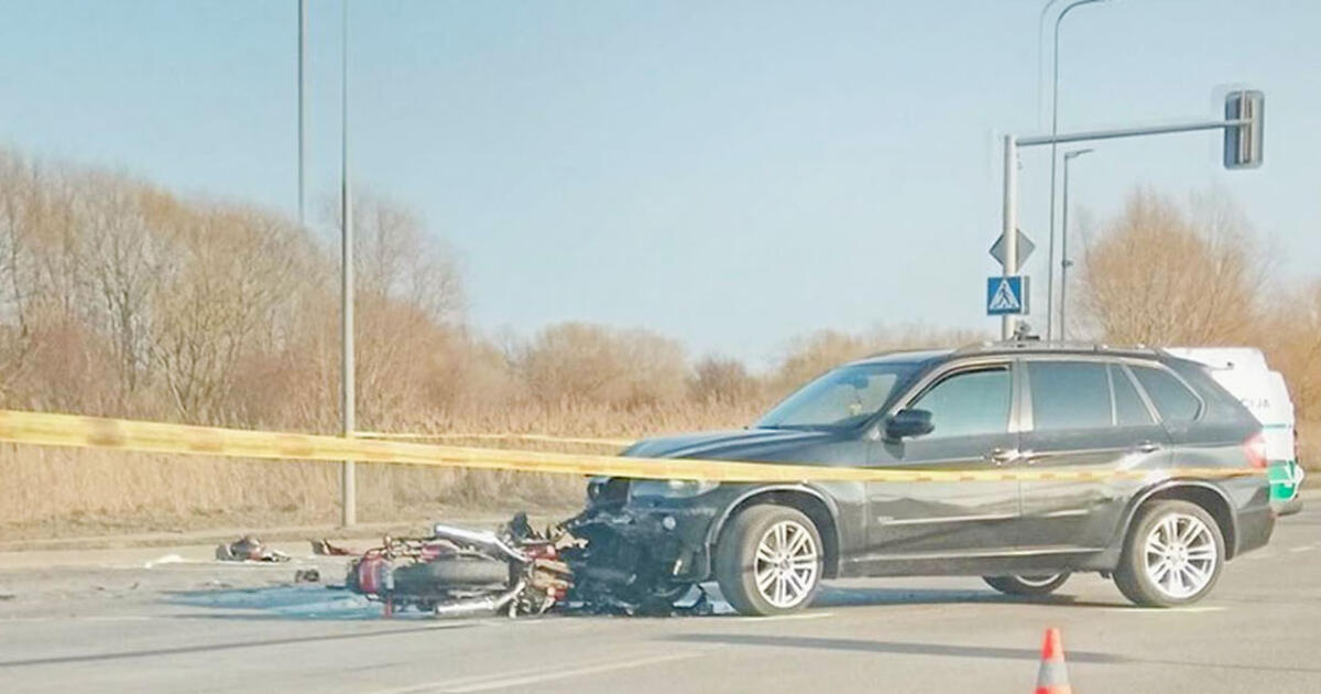 Motociklininkui sezonas prasidėjo skaudžiai