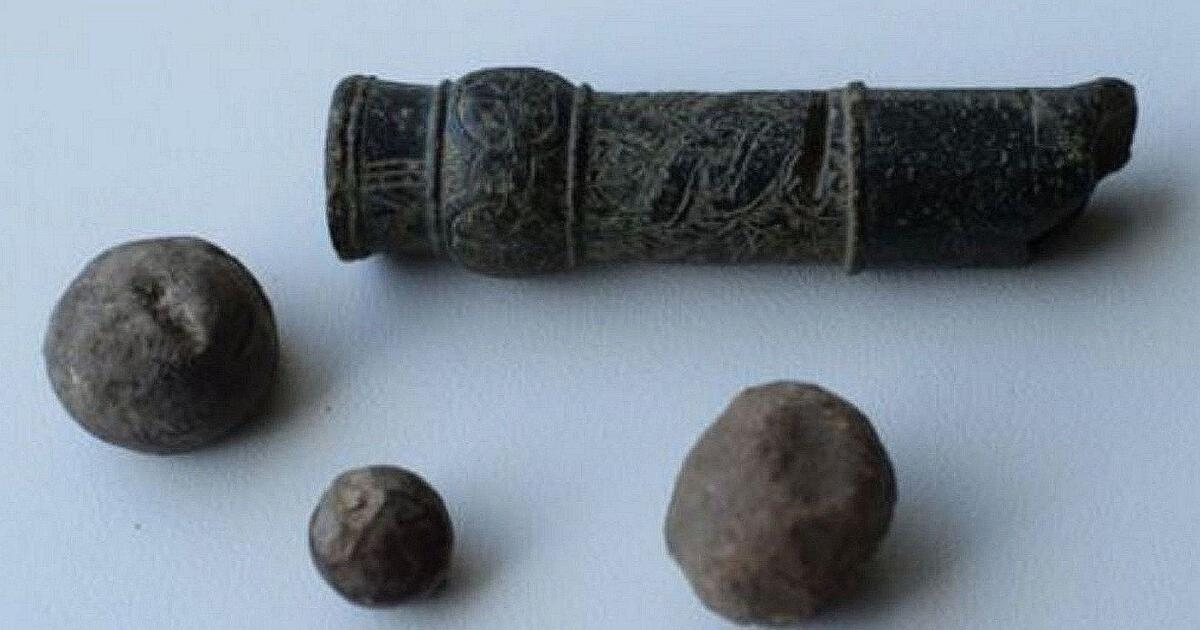 Surado seniausią rankinį parakinį ginklą Europoje – mano, kad buvo naudojamas pilies šturme