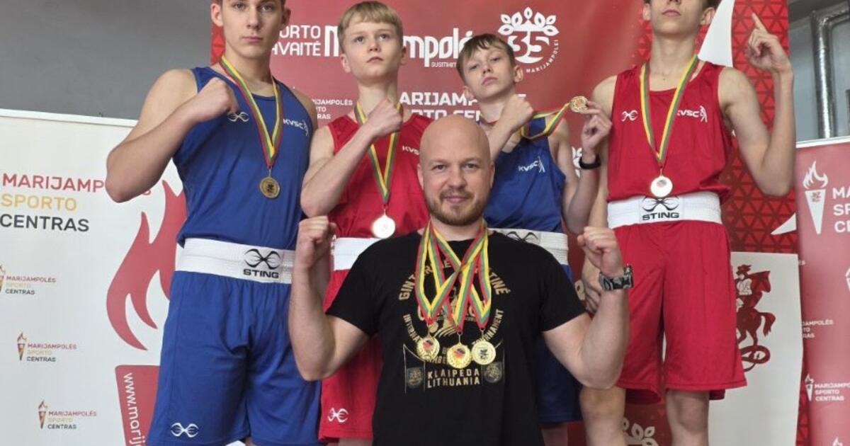 Klaipėdos boksininkams - komandinė nugalėtojų taurė: „Viesulas“ triumfavo Lietuvos jaunučių čempionate