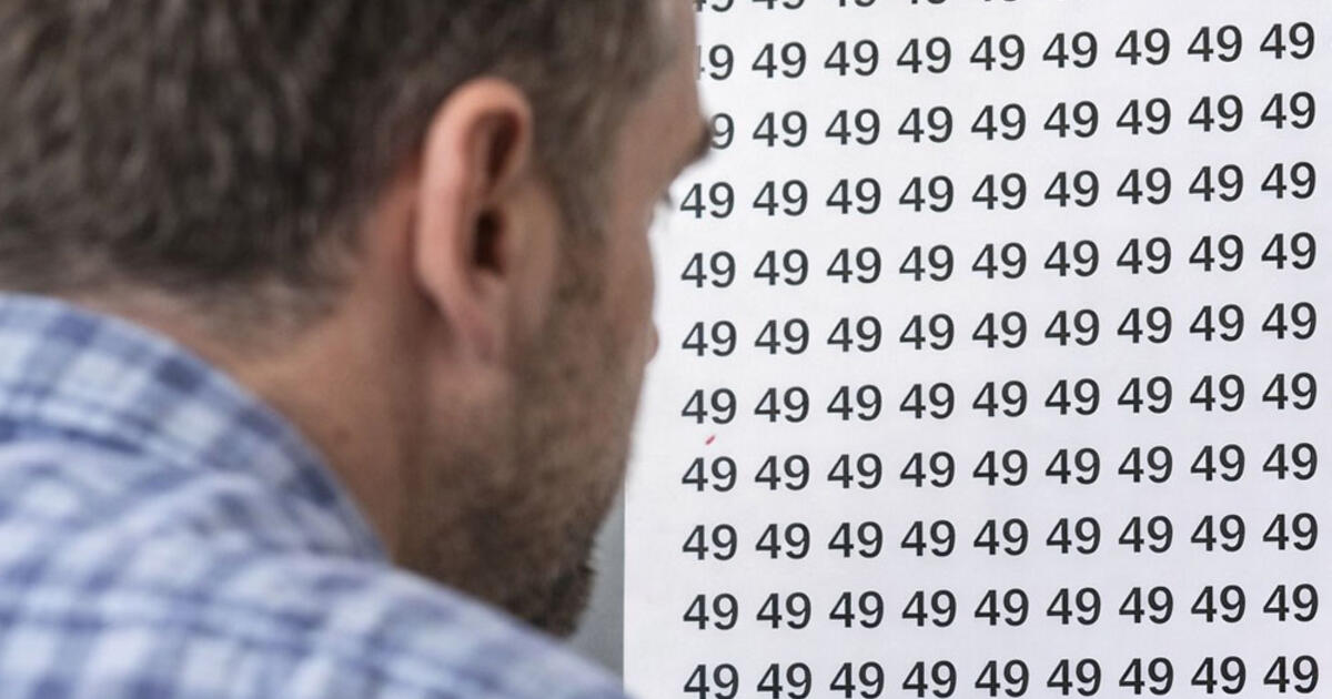 Ar tikrai esate atidūs? Suraskite kitokį skaičių tarp „49“