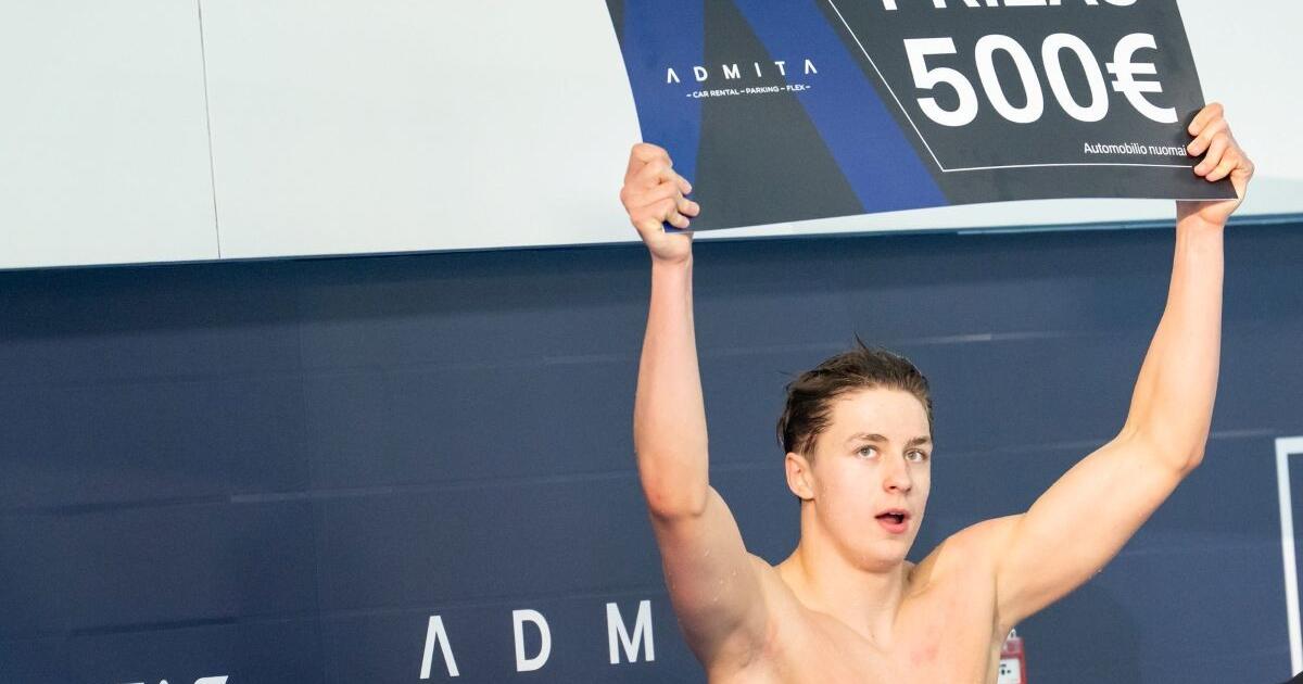 Klaipėdiečio Manto Kaušpėdo pasirodymas perrašo Lietuvos plaukimo istoriją