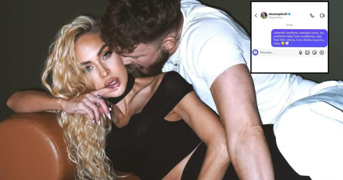 Paviešinta vidurnaktį Dominyko Dirksčio rašyta žinutė Oksanai Pikul: „Nustebinsiu“