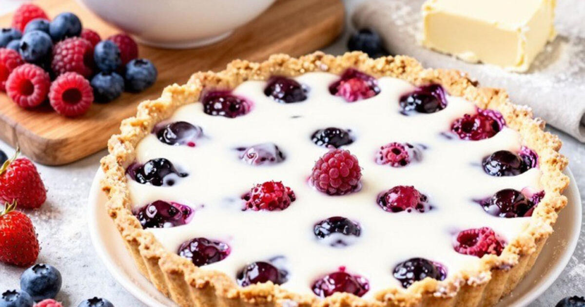 Pyragas „Cunamis“ – geriau už bet kokį tortą: varškės sluoksnis ir uogų kepurė per 40 minučių