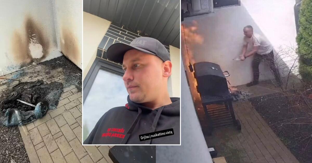 Karolis Tiškevičius parodė gaisro kieme padarinius: nuodėmių miestas, žiauru