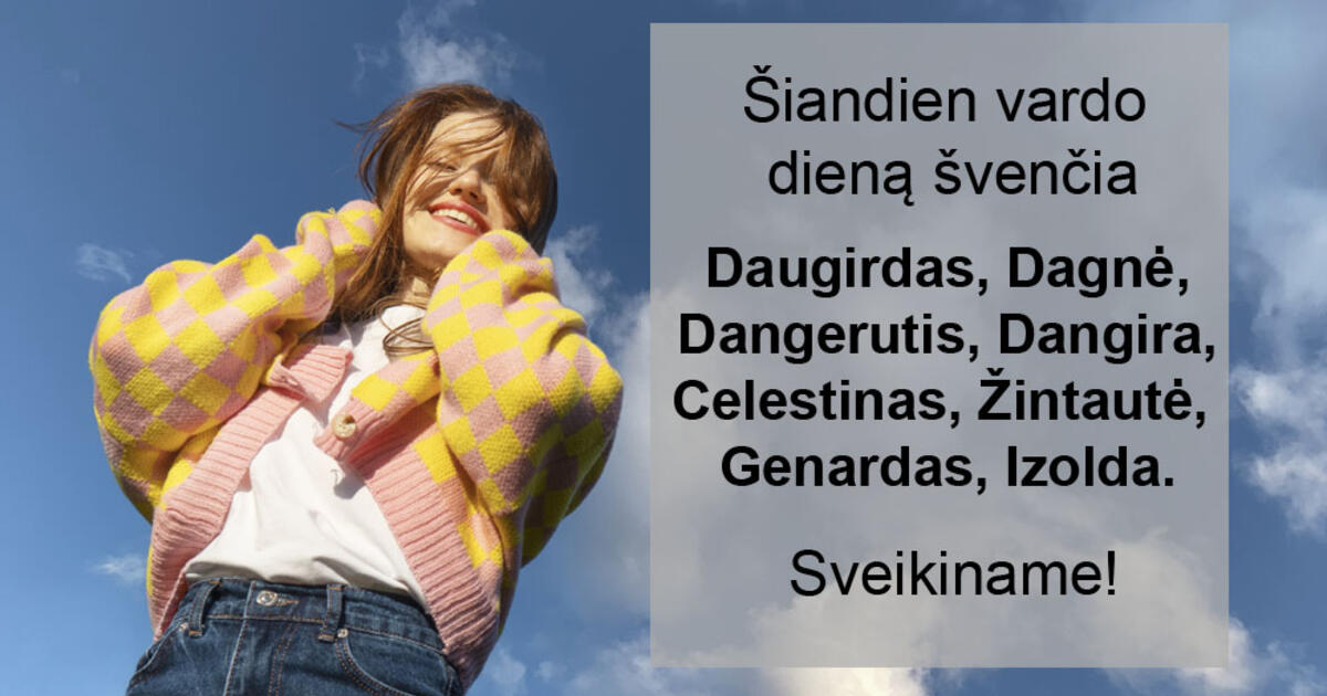 Balandžio 6-ąją vardo dieną švenčia