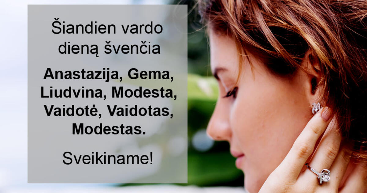 Balandžio 15-ąją vardo dieną švenčia