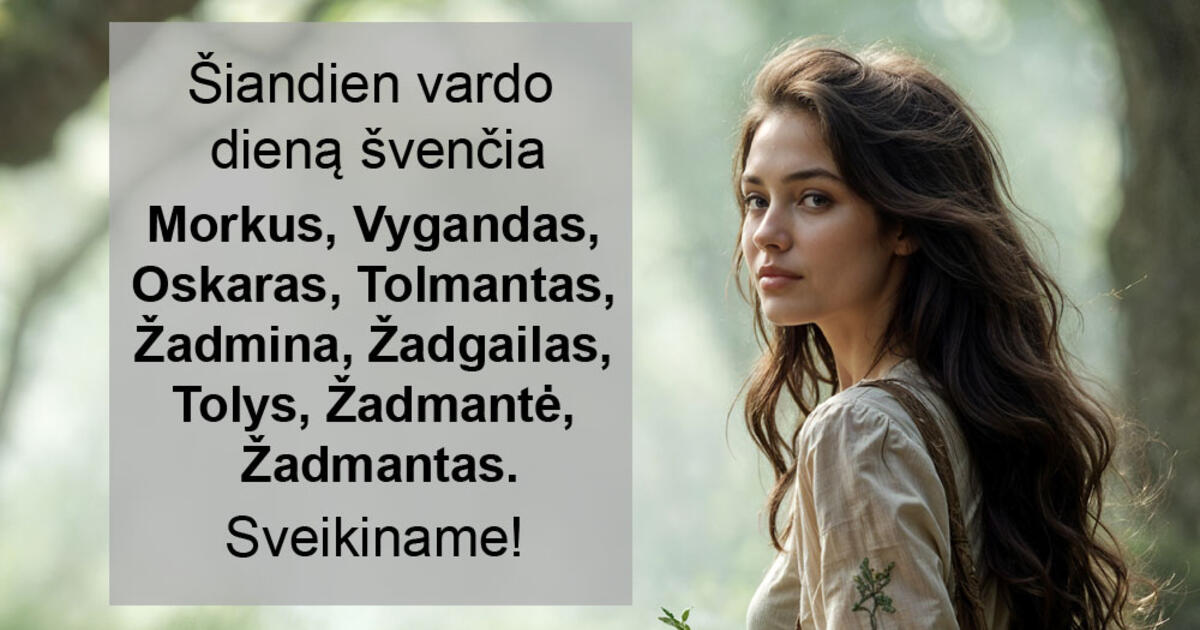 Balandžio 25-ąją vardo dieną švenčia