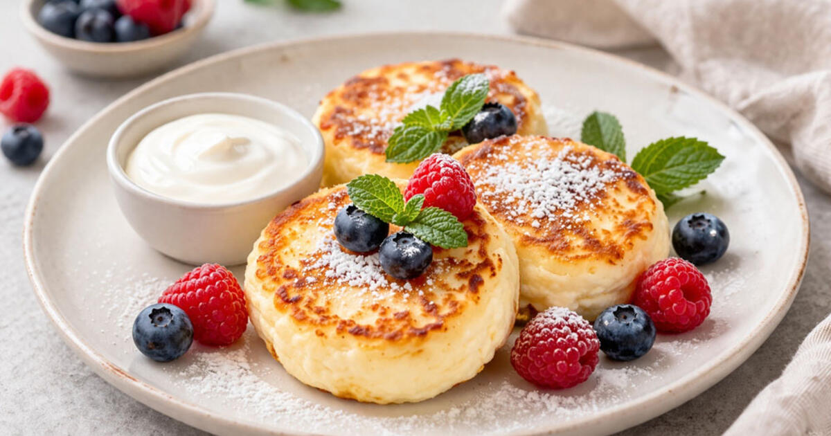 Varškėčiai iš rikotos – švelnumas kiekviename kąsnyje. Purūs, minkšti, tirpstantys burnoje – pusryčiai, kurie pakels nuotaiką