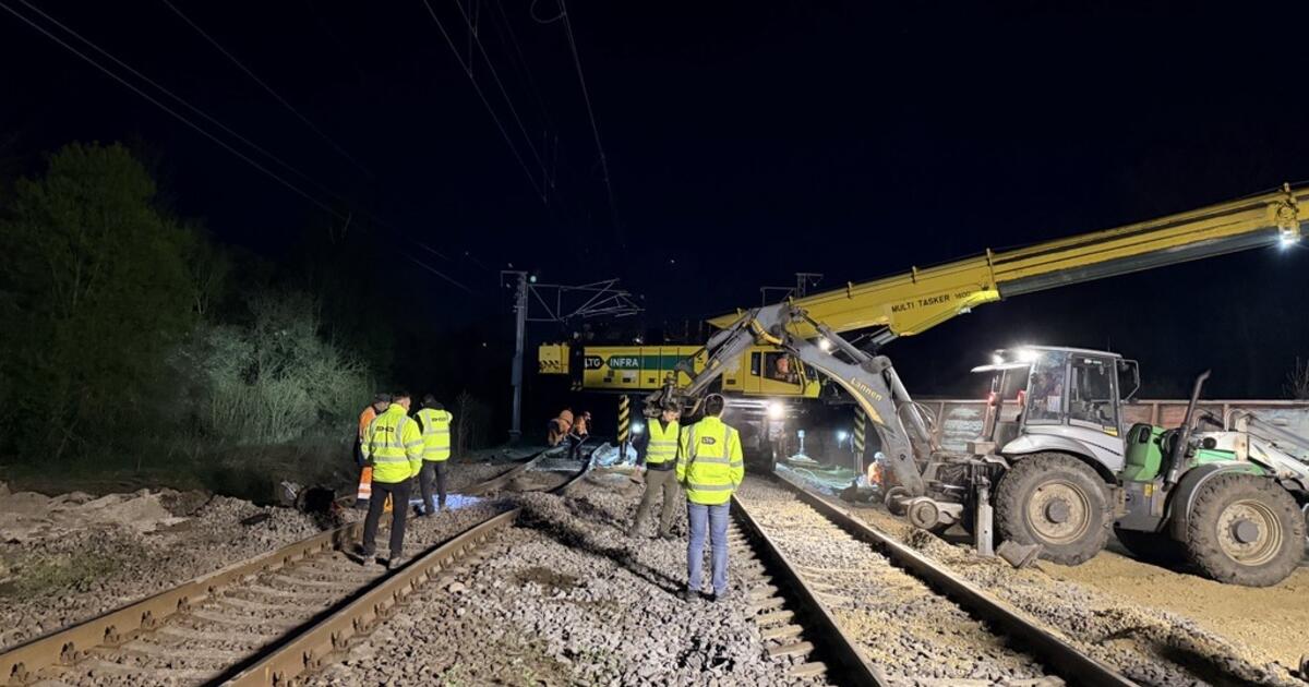 Po incidento geležinkelyje Kėdainių rajone atnaujintas traukinių eismas