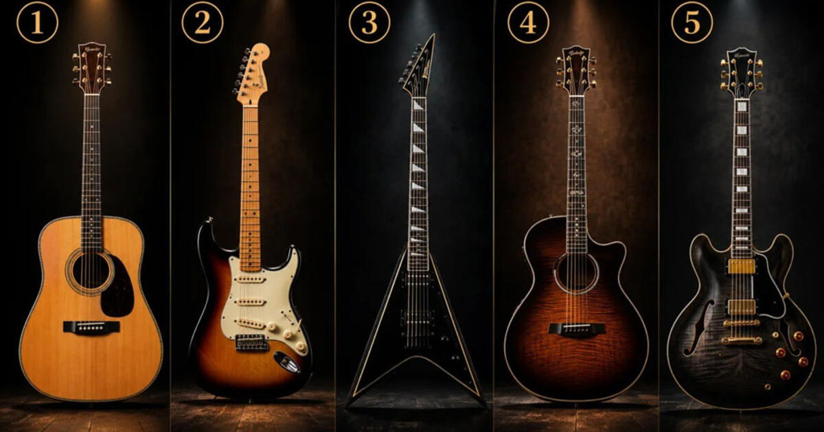 Testas: pasirinkite gitarą, o mes pasakysime, kokia yra jūsų energija