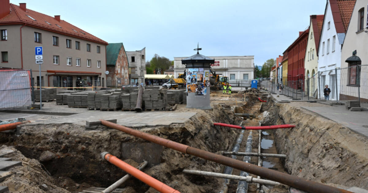Įsibėgėjo Turgaus aikštės rekonstrukcijos darbai