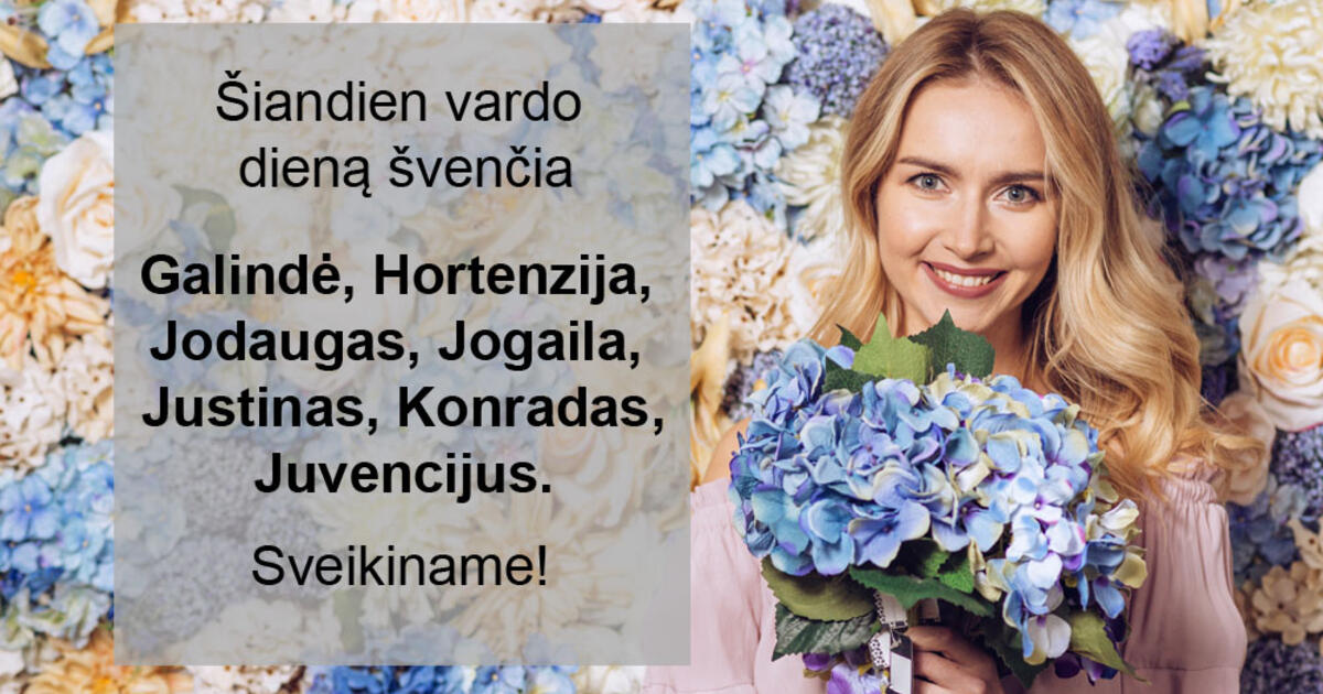Birželio 1-ąją vardo dieną švenčia