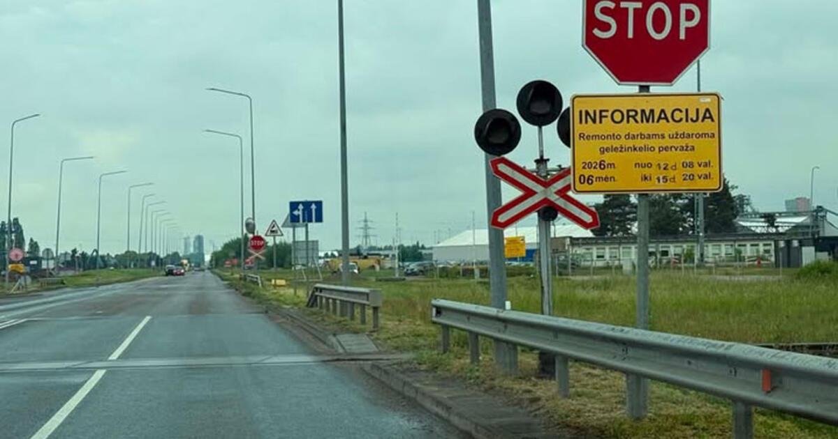 Uždaroma dar viena geležinkelio pervaža - neįvyks planuotos 