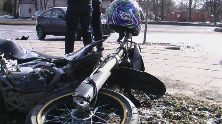 Klaipėdoje partrenktas motociklininkas