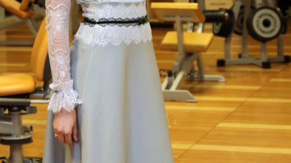 Dizainerės Natalijos Šakelienės kolekcijos modeliais tapo ir Rūta Mazurevičiūtė, ir Gediminas Juodeika