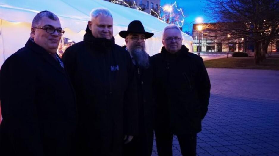 Klaipėdoje įžiebta didžioji menora