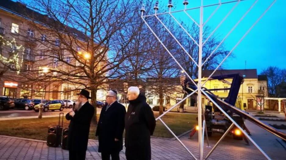 Klaipėdoje įžiebta didžioji menora