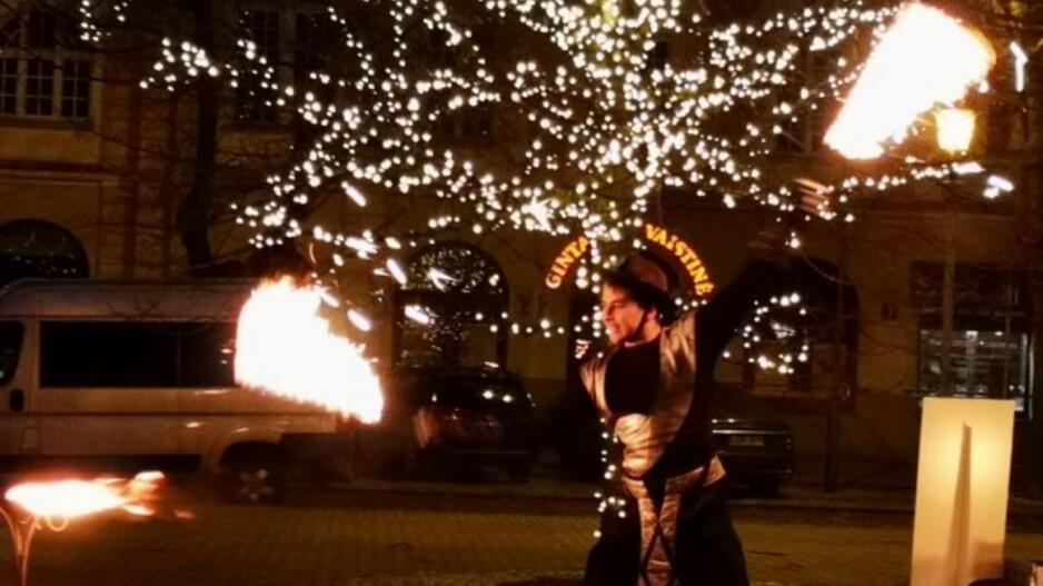 Klaipėdoje įžiebta didžioji menora