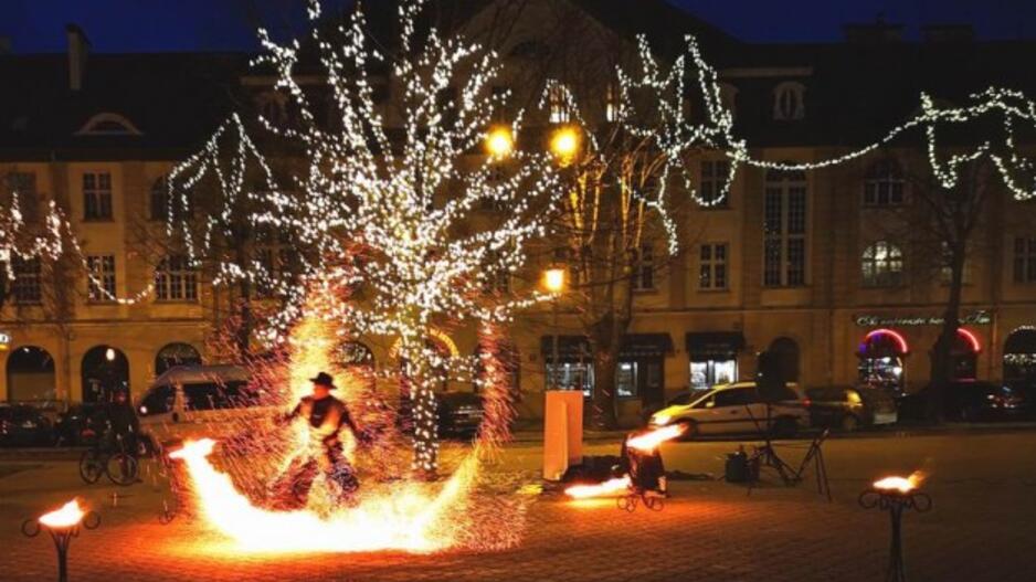 Klaipėdoje įžiebta didžioji menora