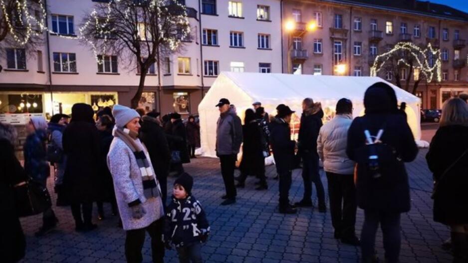 Klaipėdoje įžiebta didžioji menora