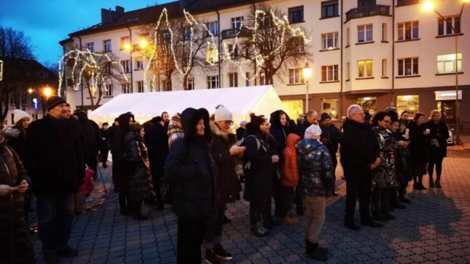 Klaipėdoje įžiebta didžioji menora
