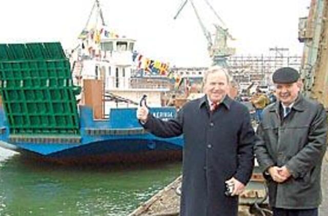 Bulgarijoje statomas keltas "Neringa" nuleistas į vandenį 