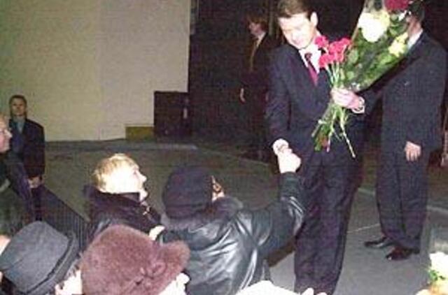 Palangoje prezidentą "vertė" nepagarbus jaunimas 