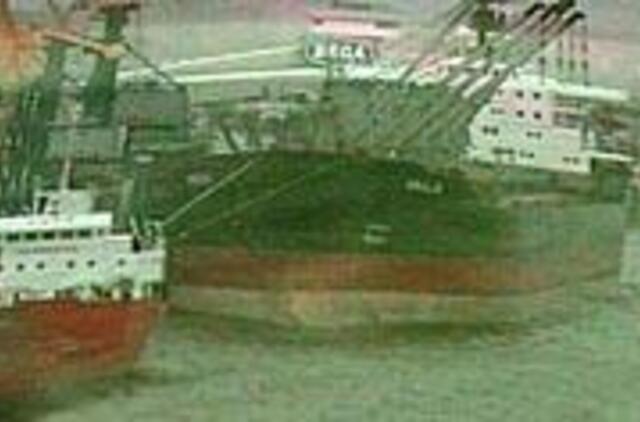 Štormas sutrukdė rinkti išsiliejusį mazutą 