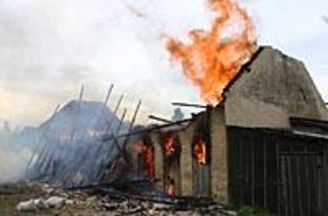 Pyktį išliejo sukėlęs gaisrą 