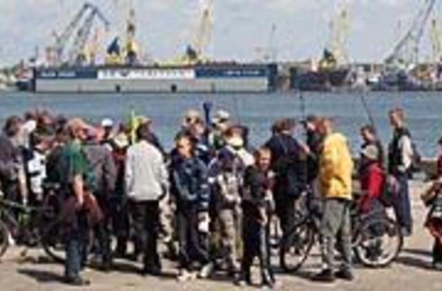 Smiltynėje rengiamos moksleivių žvejybos varžybos 