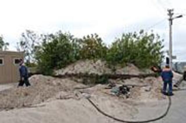 Gelbėtojų pagalbos kol kas prireikė tik bebrui 