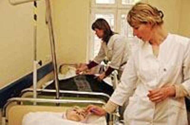 Ligoniais rūpinasi ir studentai 