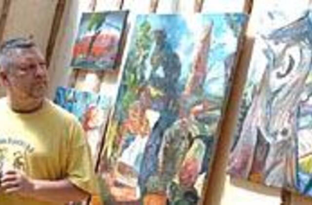 Rožinis iš akmenų - Viliaus Orvydo atminimui skirto plenero simbolis 