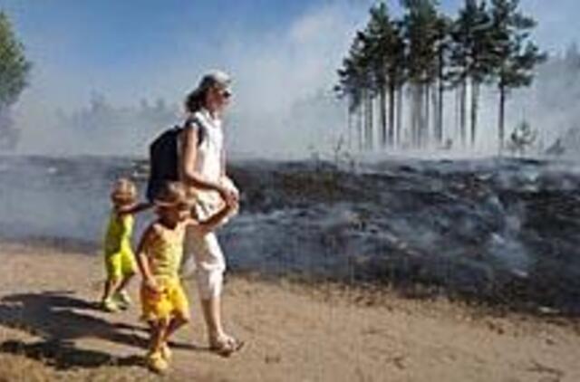 Po dar vieno gaisro Smiltynėje - piromanų paieškos 