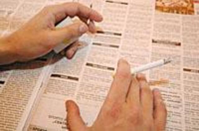 Cigaretė - užtvaras į darbo vietą 