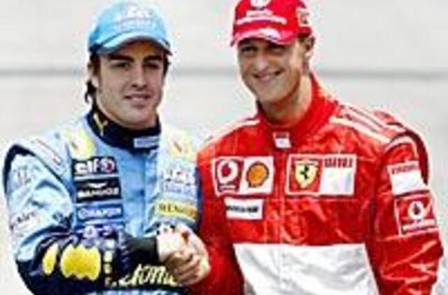 Čempionas - F. Alonsas, liaupsės - Šumiui 