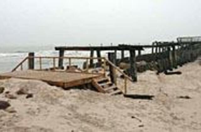 Šventosios molas vis dar avarinės būklės 