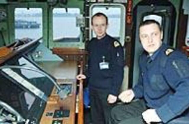 Šauktiniai karo laive mėgaujasi komfortu 