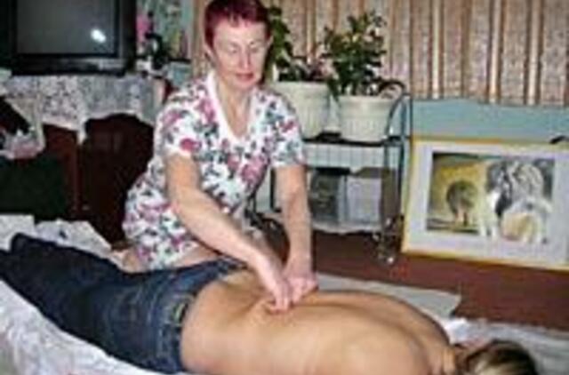 Masažui tinka ir kočėlas 