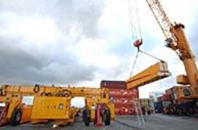 Konteinerius kraus modernūs kranai 