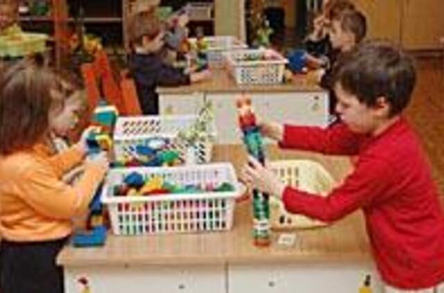 Budintys darželiai vaikus sutalpino 