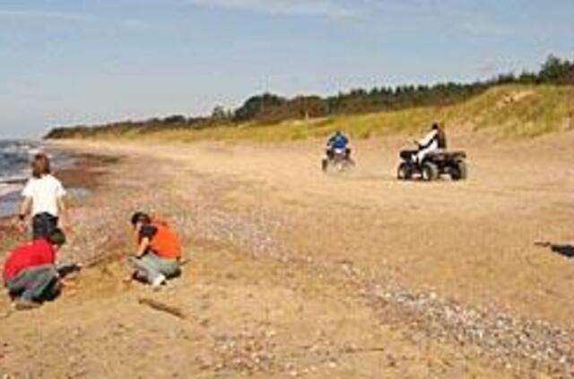 Pajūris tapo lenktynių trasa 