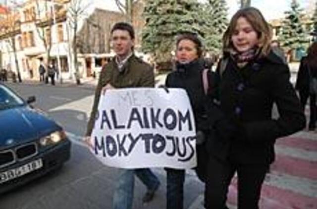 Klaipėdiečiai mokinių akcijos nesuprato 
